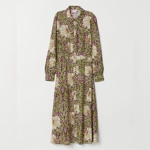 NWT Morris & Co x H&M button down floral shirt dress